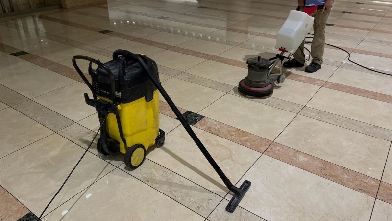 Polishing brings back the glossy, natural luster of your marble floors